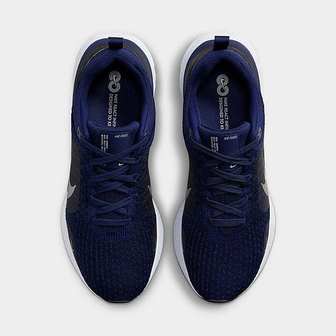 Men's Nike React Infinity 3 Running Shoes College Navy/Midnight Navy/Black/Metallic Silver - DZ3014 401 7 Men's Nike React Infinity 3 Running Shoes College Navy/Midnight Navy/Black/Metallic Silver - DZ3014 401 - Image 5