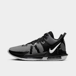 Nike LeBron Witness 7 Team Basketball Shoes Black/White/Black - DZ3299 001