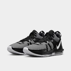 Nike LeBron Witness 7 Team Basketball Shoes Black/White/Black - DZ3299 001 9 Nike LeBron Witness 7 Team Basketball Shoes Black/White/Black - DZ3299 001 -Stealth Fit Shop DZ3299 001 P2