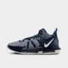 Nike LeBron Witness 7 Team Basketball Shoes Midnight Navy/White/Midnight Navy - DZ3299 401 -Stealth Fit Shop DZ3299 401 P1