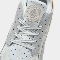 Men's Nike Air Huarache Runner Casual Shoes Summit White/Metallic Silver/White - DZ3306 100 -Stealth Fit Shop DZ3306 100 P3