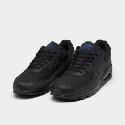 Men's Nike Air Max 90 Casual Shoes Black/Black/Dark Marina Blue - DZ4504 001 9 Men's Nike Air Max 90 Casual Shoes Black/Black/Dark Marina Blue - DZ4504 001 -Stealth Fit Shop DZ4504 001 P2