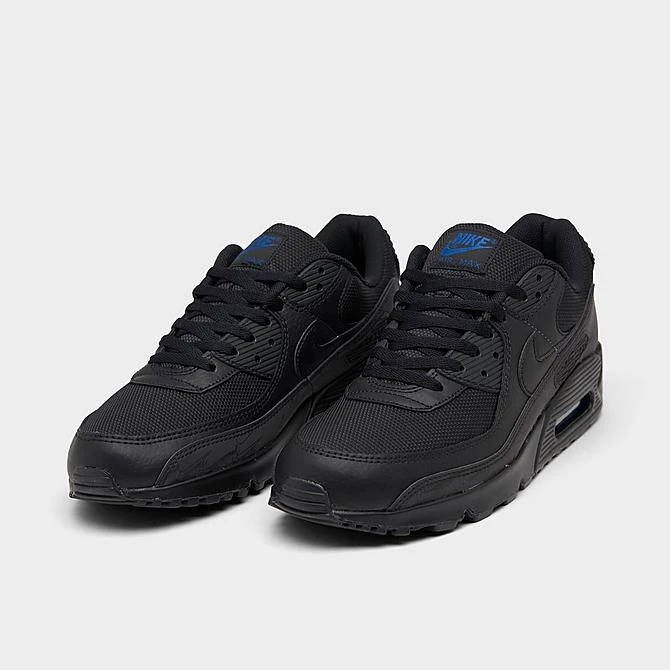 Men's Nike Air Max 90 Casual Shoes Black/Black/Dark Marina Blue - DZ4504 001 4 Men's Nike Air Max 90 Casual Shoes Black/Black/Dark Marina Blue - DZ4504 001 - Image 2