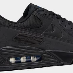 Men's Nike Air Max 90 Casual Shoes Black/Black/Dark Marina Blue - DZ4504 001 10 Men's Nike Air Max 90 Casual Shoes Black/Black/Dark Marina Blue - DZ4504 001 -Stealth Fit Shop DZ4504 001 P3