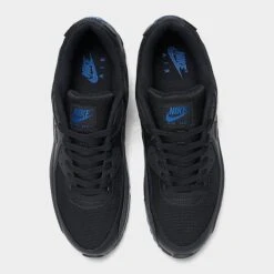Men's Nike Air Max 90 Casual Shoes Black/Black/Dark Marina Blue - DZ4504 001 12 Men's Nike Air Max 90 Casual Shoes Black/Black/Dark Marina Blue - DZ4504 001 -Stealth Fit Shop DZ4504 001 P5