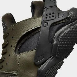 Men's Nike Air Huarache Casual Shoes Cargo Khaki/Cargo Khaki/White/Black - DZ4506 300 -Stealth Fit Shop DZ4506 300 P3