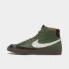 Men's Nike Blazer Mid 77 Premium Vintage Casual Shoes Army Olive/Summit White/Campfire Orange - DZ5176 300 -Stealth Fit Shop DZ5176 300 P1