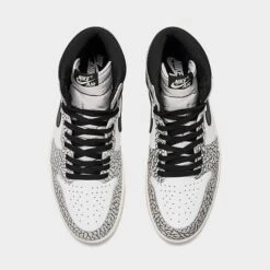 Nike Air Jordan Retro 1 High OG Casual Shoes Tech Grey/Muslin/Black/White - DZ5485 052 -Stealth Fit Shop DZ5485 052 P5