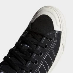 Men's Adidas Originals Nizza RF Casual Shoes Black/White/Off White - EE5599 001 10 Men's Adidas Originals Nizza RF Casual Shoes Black/White/Off White - EE5599 001 -Stealth Fit Shop EE5599 001 P3