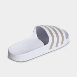 Men's Adidas Adilette Aqua Slide Sandals White/Platinum Metallic/White - EF1730 100 11 Men's Adidas Adilette Aqua Slide Sandals White/Platinum Metallic/White - EF1730 100 -Stealth Fit Shop EF1730 100 P4