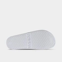 Men's Adidas Adilette Aqua Slide Sandals White/Platinum Metallic/White - EF1730 100 13 Men's Adidas Adilette Aqua Slide Sandals White/Platinum Metallic/White - EF1730 100 -Stealth Fit Shop EF1730 100 P6