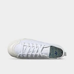 Men's Adidas Originals Nizza RF Casual Shoes White/White/Off White - EF1883 100 -Stealth Fit Shop EF1883 100 P5