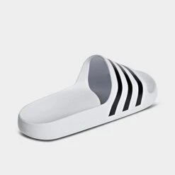 Men's Adidas Adilette Aqua Slide Sandals White/Black/White - F35539 100 -Stealth Fit Shop F35539 100 P4