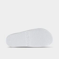 Men's Adidas Adilette Aqua Slide Sandals White/Black/White - F35539 100 -Stealth Fit Shop F35539 100 P6
