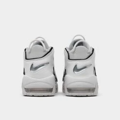 Men's Nike Air More Uptempo '96 Basketball Shoes Photon Dust/White/Black/Metallic Silver - FB3021 001 -Stealth Fit Shop FB3021 001 P4