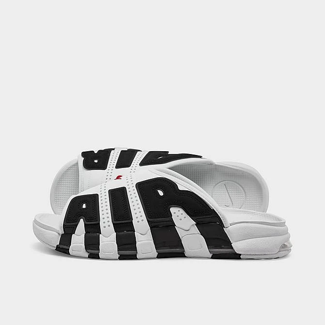 Men's Nike Air More Uptempo Slide Sandals White/Black/Varsity Red - FB7815 100 3 Men's Nike Air More Uptempo Slide Sandals White/Black/Varsity Red - FB7815 100
