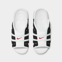 Men's Nike Air More Uptempo Slide Sandals White/Black/Varsity Red - FB7815 100 12 Men's Nike Air More Uptempo Slide Sandals White/Black/Varsity Red - FB7815 100 -Stealth Fit Shop FB7815 100 P5