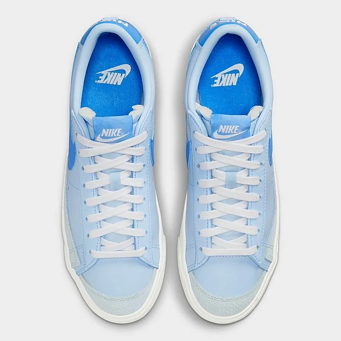 Men's Nike Blazer Low '77 Vintage Casual Shoes Celestine Blue/University Blue/Sail/White - FD0281 400 7 Men's Nike Blazer Low '77 Vintage Casual Shoes Celestine Blue/University Blue/Sail/White - FD0281 400 - Image 5