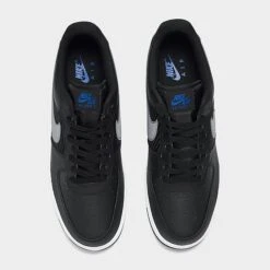 Men's Nike Air Force 1 Low SE Mini Swoosh Casual Shoes Black/Cool Grey/Racer Blue/White - FD0666 001 -Stealth Fit Shop FD0666 001 P5