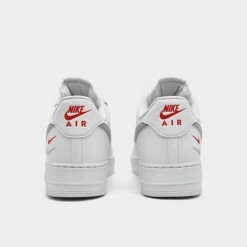 Men's Nike Air Force 1 Low SE Mini Swoosh Casual Shoes White/Wolf Grey/Picante Red - FD0666 100 -Stealth Fit Shop FD0666 100 P4
