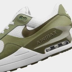 Men's Nike Air Max SYSTM Casual Shoes White/Med Olive/Oil Green - FD0782 100 -Stealth Fit Shop FD0782 100 P3