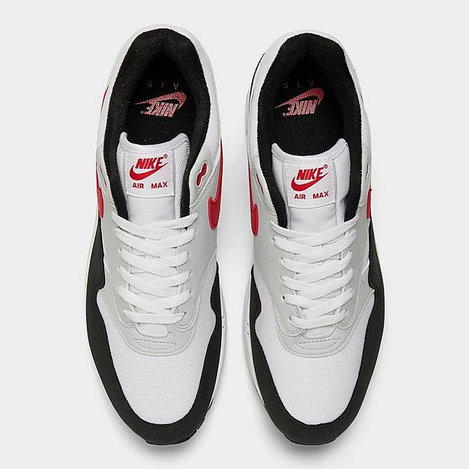 Men's Nike Air Max 1 Casual Shoes White/University Red/Pure Platinum/Black - FD9082 101 7 Men's Nike Air Max 1 Casual Shoes White/University Red/Pure Platinum/Black - FD9082 101 - Image 5