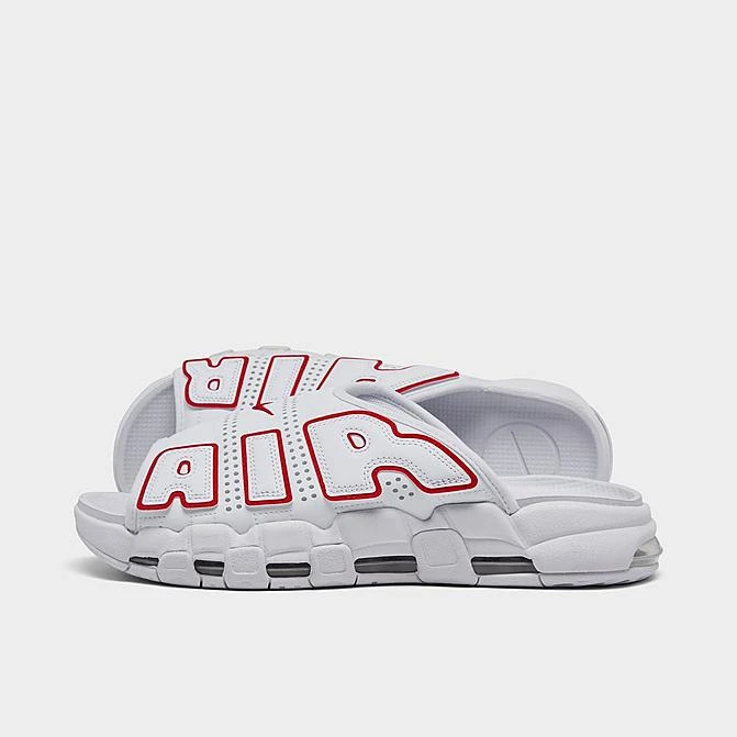 Men's Nike Air More Uptempo Slide Sandals White/University Red/White - FD9884 100 3 Men's Nike Air More Uptempo Slide Sandals White/University Red/White - FD9884 100
