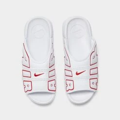 Men's Nike Air More Uptempo Slide Sandals White/University Red/White - FD9884 100 11 Men's Nike Air More Uptempo Slide Sandals White/University Red/White - FD9884 100 -Stealth Fit Shop FD9884 100 P5