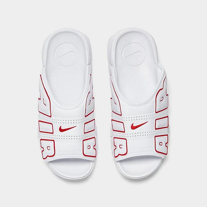 Men's Nike Air More Uptempo Slide Sandals White/University Red/White - FD9884 100 7 Men's Nike Air More Uptempo Slide Sandals White/University Red/White - FD9884 100 - Image 5