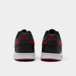 Men's Nike Court Vision Low Next Nature Casual Shoes Black/University Red/White - FJ0685 010 -Stealth Fit Shop FJ0685 010 P4