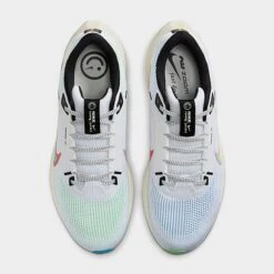 Men's Nike Air Zoom Pegasus 40 Running Shoes White/Multicolor/Pale Ivory - FJ1051 100 -Stealth Fit Shop FJ1051 100 P5