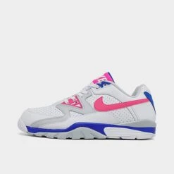 Men's Nike Air Cross Trainer 3 Training Shoes White/Hyper Pink/Racer Blue/Silver - FN6887 100