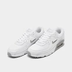 Men's Nike Air Max 90 Jewel Swoosh Casual Shoes White/Photon Dust/Light Smoke Grey - FN8005 100 -Stealth Fit Shop FN8005 100 P2