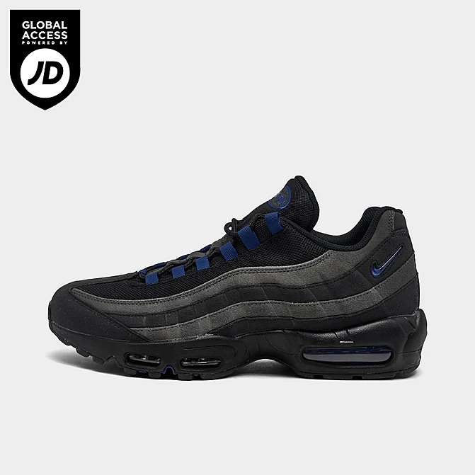 Men's Nike Air Max 95 SE Jewel Swoosh Casual Shoes Black/Deep Royal Blue/Anthracite - FQ1235 001 3 Men's Nike Air Max 95 SE Jewel Swoosh Casual Shoes Black/Deep Royal Blue/Anthracite - FQ1235 001