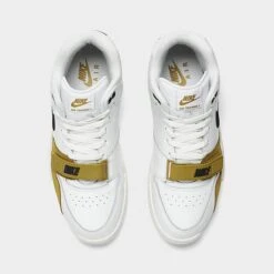 Men's Nike Air Trainer 1 Mid Training Shoes Summit White/Black/Bronzine/Summit White - FQ8225 100 -Stealth Fit Shop FQ8225 100 P5