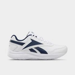 Men's Reebok Walk Ultra 7 DMX Walking Shoes (Extra Wide 4E) White/Collegiate Navy/Collegiate Royal - FU7144 100