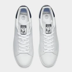 Adidas Originals Stan Smith Casual Shoes Footwear White/Footwear White/Navy - FX5501 100 -Stealth Fit Shop FX5501 100 P5