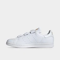 Men's Adidas Originals Stan Smith Primegreen Casual Shoes White/White/Gold Metallic - FX5508 100