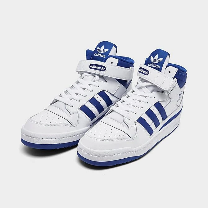 Men's Adidas Originals Forum Mid Casual Shoes White/Team Royal Blue/White - FY4976 100 4 Men's Adidas Originals Forum Mid Casual Shoes White/Team Royal Blue/White - FY4976 100 - Image 2