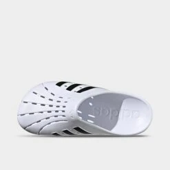 Men's Adidas Adilette Clog Shoes White/Black/White - FY8970 100 -Stealth Fit Shop FY8970 100 P5