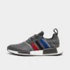 Men's Adidas Originals NMD R1 Casual Shoes Grey/Better Scarlet/Black - FZ5708 023