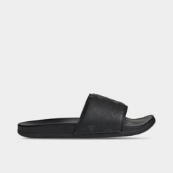 Men's Adidas Adilette Comfort Slide Sandals Black/Carbon/Black - GV9736 001