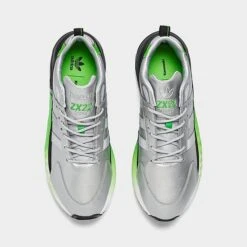 Men's Adidas Originals ZX 22 BOOST Kawasaki Casual Shoes Silver Metallic/Silver Metallic/Core Black - GW2125 040 -Stealth Fit Shop GW2125 040 P5