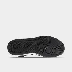 Men's Adidas Hoops 3.0 Mid Classic Vintage Casual Shoes Black/White/Grey - GW3020 001 -Stealth Fit Shop GW3020 001 P6
