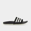 Men's Adidas Essentials Adilette Comfort Slide Sandals Black/Wonder White/Gold Metallic - GW5966 001 -Stealth Fit Shop GW5966 001 P1