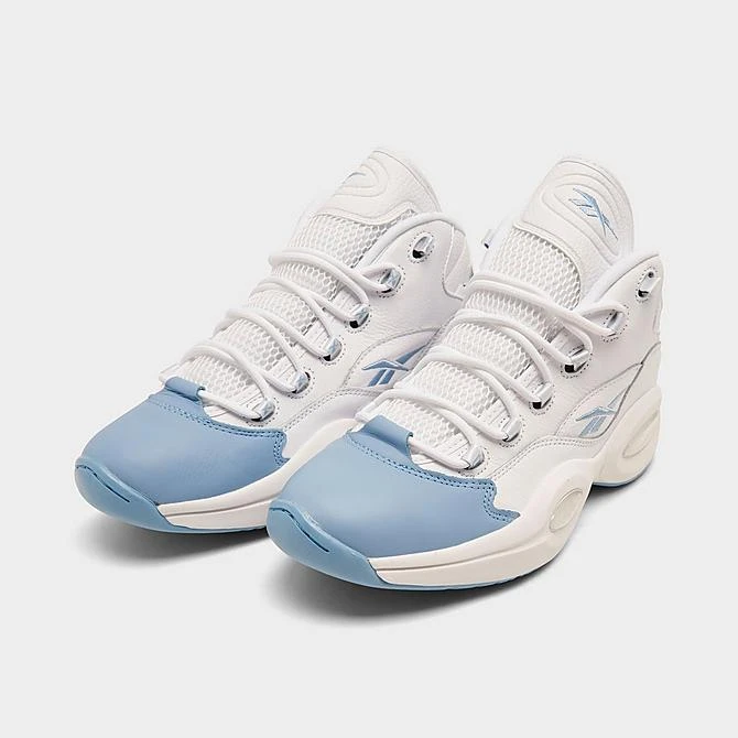 Men's Reebok Question Mid Basketball Shoes Footwear White/Fluid Blue/Toxic Yellow - GW8854 100 4 Men's Reebok Question Mid Basketball Shoes Footwear White/Fluid Blue/Toxic Yellow - GW8854 100 - Image 2