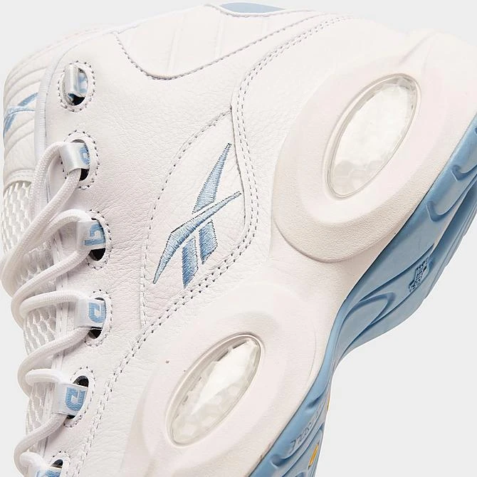 Men's Reebok Question Mid Basketball Shoes Footwear White/Fluid Blue/Toxic Yellow - GW8854 100 5 Men's Reebok Question Mid Basketball Shoes Footwear White/Fluid Blue/Toxic Yellow - GW8854 100 - Image 3