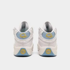 Men's Reebok Question Mid Basketball Shoes Footwear White/Fluid Blue/Toxic Yellow - GW8854 100 11 Men's Reebok Question Mid Basketball Shoes Footwear White/Fluid Blue/Toxic Yellow - GW8854 100 -Stealth Fit Shop GW8854 100 P4