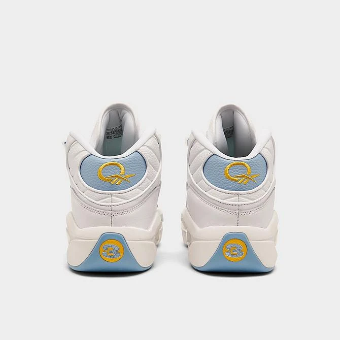 Men's Reebok Question Mid Basketball Shoes Footwear White/Fluid Blue/Toxic Yellow - GW8854 100 6 Men's Reebok Question Mid Basketball Shoes Footwear White/Fluid Blue/Toxic Yellow - GW8854 100 - Image 4