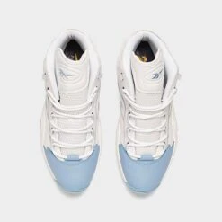 Men's Reebok Question Mid Basketball Shoes Footwear White/Fluid Blue/Toxic Yellow - GW8854 100 12 Men's Reebok Question Mid Basketball Shoes Footwear White/Fluid Blue/Toxic Yellow - GW8854 100 -Stealth Fit Shop GW8854 100 P5